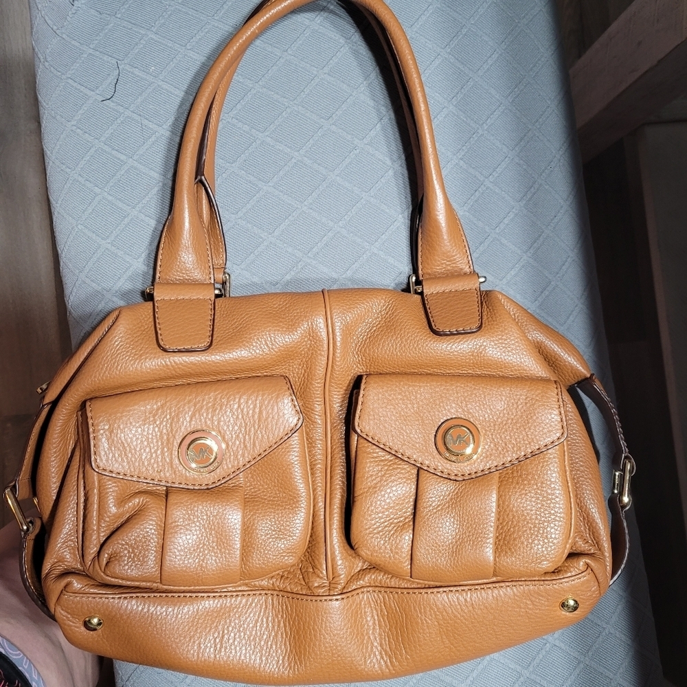 Michael Kors Leather Satchel Shoulder Bag Euc